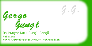 gergo gungl business card