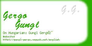 gergo gungl business card